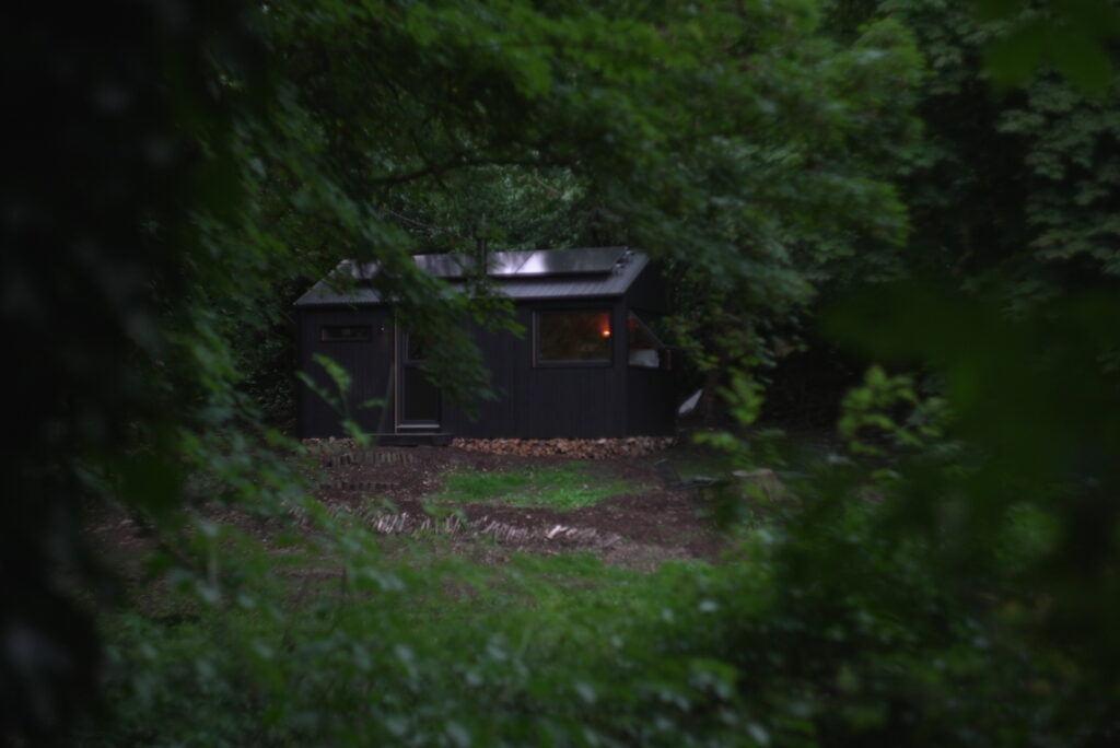 cabin through trees samsu